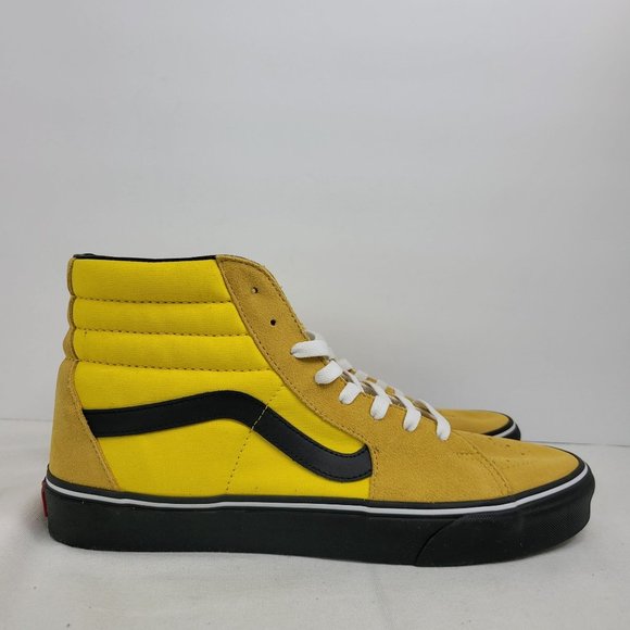 Vans SK8-HI Men's Cyber Yellow/Black Shoes US Size 12 - Picture 1 of 8
